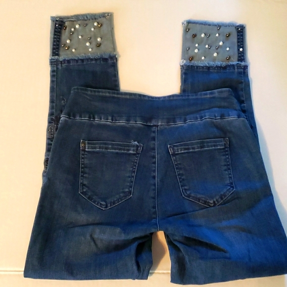 Lisette L Montreal embroidered beaded jeans - Picture 3 of 6